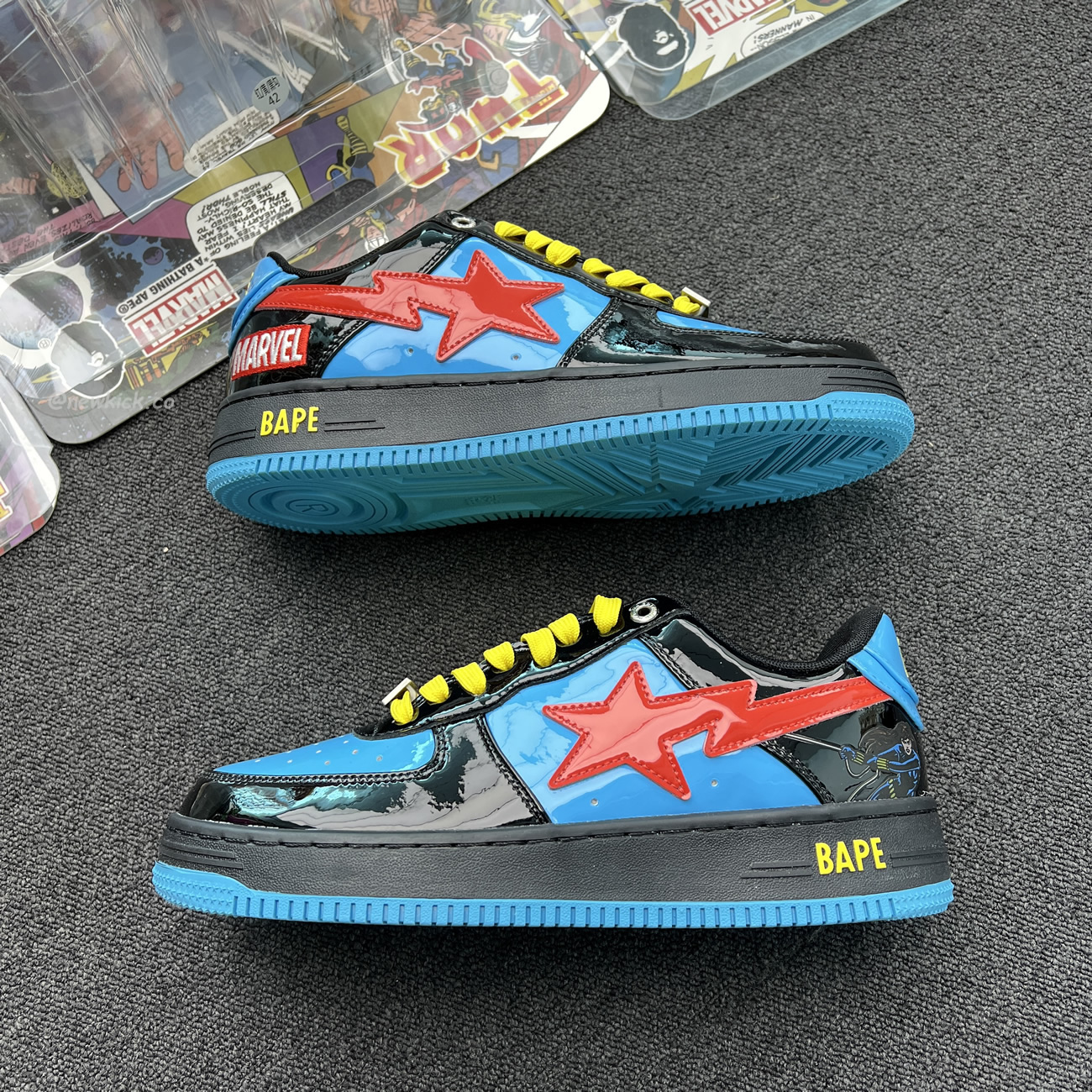 A Bathing Ape Bape Sta Marvel Comics Rocket Raccoon Thor Hulk Captain America Black Widow Iron Man  2022 (61) - www.newkick.vip